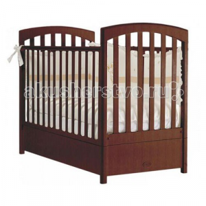 Кроватка с продольным маятником Feretti Fms Sauvage dark nut