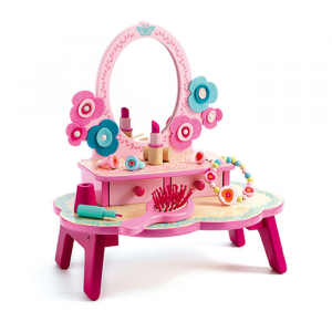 Игровой набор "Туалетный столик" с аксессуарами, розовый Djeco 06553
