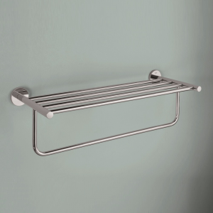 Полка для полотенец GROHE Bau Cosmopolitan 40462001 560х220 мм с дополнительной штангой сталь хром