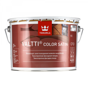 Антисептик Tikkurila Valtti Color Satin декоративный для дерева бесцветный основа EC 9 л