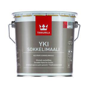 Краска водно-дисперсионная для цоколя Tikkurila Yki белая основа А 2,7 л