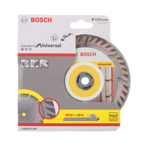 Диск алмазный универсальный Bosch (2608615059) 125x22,2x2 мм сегментный сухой рез