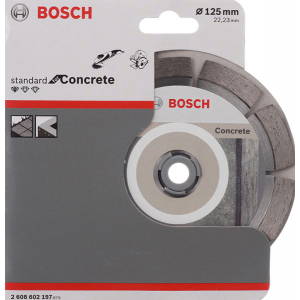 Диск алмазный отрезной 125x1.6x22.23 Bosch Standard for Concrete 2608602197 1 шт