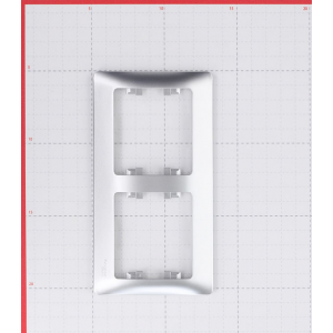 Рамка двухместная Schneider Electric Glossa GSL000302