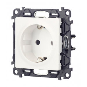 Розетка Legrand Valena LIFE 753421 скрытая установка белая с заземлением