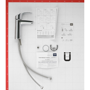 Смеситель для раковины GROHE EUROSMART 23324001 DN 15M Size однорычажный