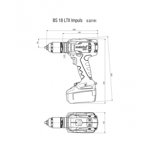 Аккумуляторная дрель-шуруповерт Metabo BS 18 LTX Impuls