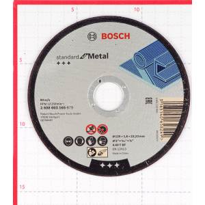 Круг отрезной по металлу Bosch (2608603165) 125х22х1,6 мм