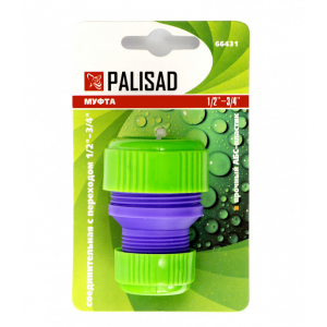 Соединитель для поливочного шланга PALISAD (66431) пластиковый 1/2" х 3/4" переходный