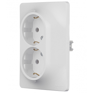 Розетка Schneider Electric Glossa GSL000124 двухместная с заземлением