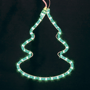 Украшение светодиодное фигура Neon-Night Елочка свечение зелёное 33 см уличное (501-216)