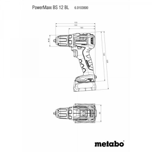 Дрель-шуруповерт METABO PowerMaxx BS 12 BL