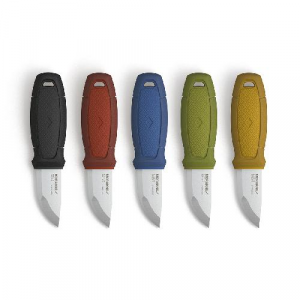 Нож Morakniv Eldris, нержавеющая сталь, цвет красный, ножны, шнурок, огниво,12630 Mora of Sweden