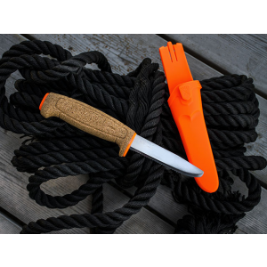 Нож Morakniv Floating Serrated Knife, нержавеющая сталь, пробковая ручка, оранжевый. 13131 Mora of Sweden