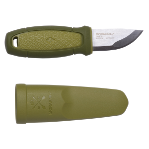 Нож Morakniv Eldris, нержавеющая сталь, цвет зеленый, с ножнами, 12651 Mora of Sweden