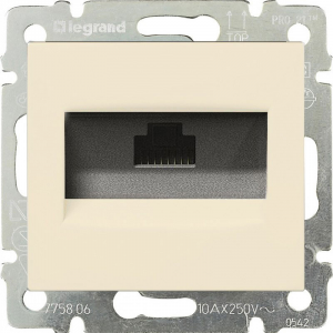 Механизм компьютерной розетки Legrand Valena 774130 RJ45 с захватами одноместный
