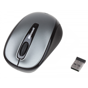 Мышь Microsoft Wireless Mobile Mouse3500 Loch Ness Grey. USB, оптическая/беспроводная (GMF-00289)