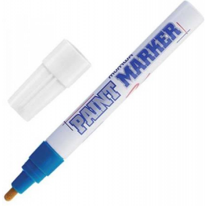Маркер-краска лаковый munhwa, 4 мм, нитро-основа, алюминиевый корпус, синий