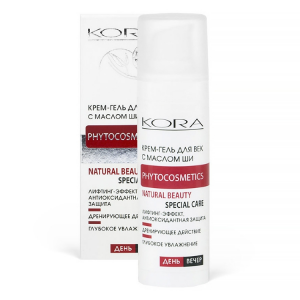Кора Крем-Гель Cream-Gel for Eyelids From Edema and Wrinkles with Shea Butter для Век От Отеков и Морщин с Маслом Ши, 30 мл
