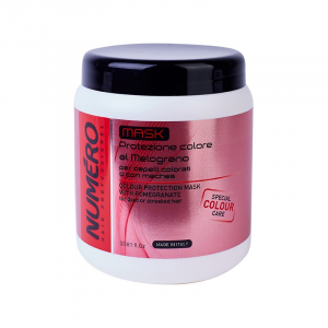 Brelil Professional Маска Numero Coloure для защиты цвета с экстрактом граната для окрашенных и мелированных волос, 1000 мл