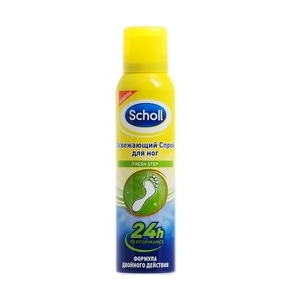 Освежающий спрей для ног Scholl Fresh Step