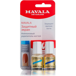 Mavala Экран Nail Shield Защитный для Ногтей на Блистере, 2*5 мл