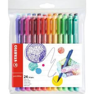 STABILO Ручки капиллярные "PointMax", 24 цвета