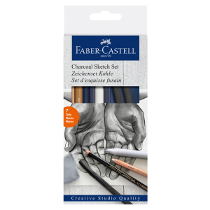 Набор для рисования Faber-castell "Уголь" 7 предметов, в картонной коробке Faber–Сastell FC-114002