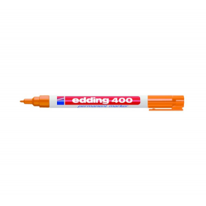 Маркер перманентный Edding "400" 1 мм с круглым наконечником, оранжевый E-400#6