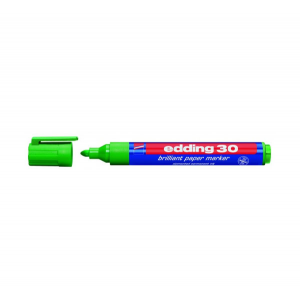 Маркер на водной основе Edding "30" 1,5-3 мм с круглым наконечником, зеленый E-30#4