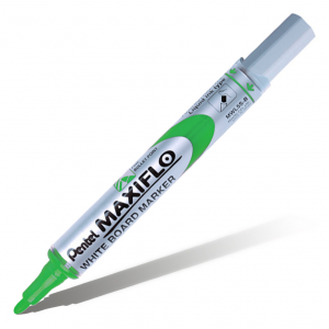 Маркер для досок с жидкими чернилами и кнопкой подкачки чернил Pentel "Maxiflo" 4 мм, зеленый PEN-MWL5S-D