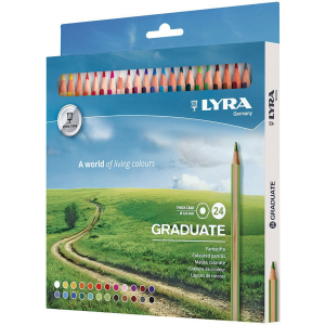 Карандаши гексагональные "Graduate" (24 цвета) (L2871241) LYRA
