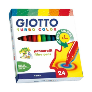 Фломастеры TURBO COLOR 24 цвета (417000) GIOTTO