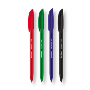 Ручка шариковая Berlingo "Triangle 100T" 0,7 мм, трехгран., игольчатый стержень, красная Brg-CBp_07108