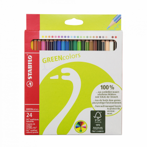Набор карандашей цветных Stabilo "Green Colors" 24 цв STBL-6019/2-24