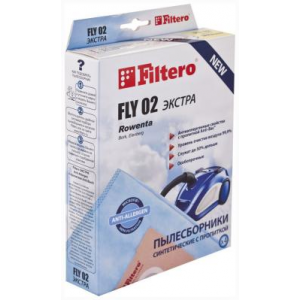 Набор пылесборников Filtero FLY 02 (4) ЭКСТРА Anti-Allergen