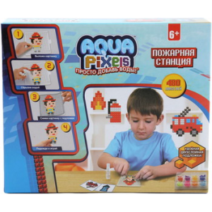 1 Toy Набор Aqua pixels "Пожарная станция"