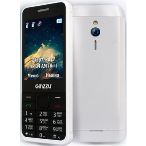 Мобильный телефон Ginzzu M 108 D белый
