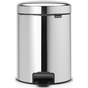 Мусорный бак с педалью newIcon (5 л), 29.2х20.6х26.6 см, стальной 113444 Brabantia