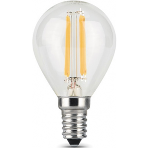 Лампа GAUSS Filament E 14 5W 4100К (2шт) 105801205 P