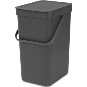 Ведро для мусора Sort&Go (12 л), 25х20х35 см, серое 109805 Brabantia