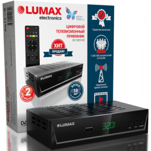 Приемник телевизионный DVB-T2 Lumax DV3201HD