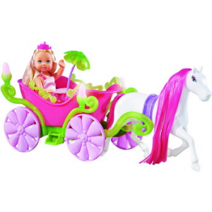 Кукла Еви в карете с лошадью (свет), 12 см Simba 5735754