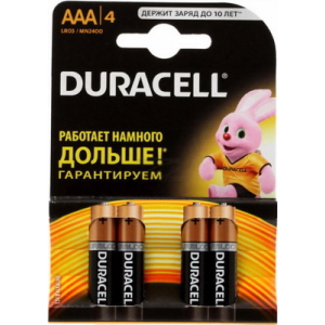 Батарейка Duracell LR 03/MN 2400-4BL BASIC AAA