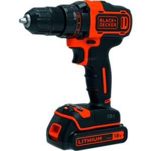 Дрель-шуруповерт Black&Decker BDCDD186KB-QW