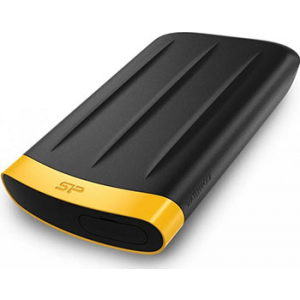 Внешний жесткий диск (HDD) Silicon Power HDD 2.5'' 1.0Tb Armor A65 (SP010TBPHDA65S3K) черно-желтый (USB3.1)