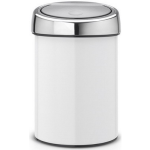 Ведро для мусора Touch Bin (3 л), белое 364488 Brabantia