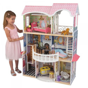 Винтажный кукольный дом для Барби "Магнолия" (Magnolia) с мебелью 13 предметов KidKraft 65839_KE