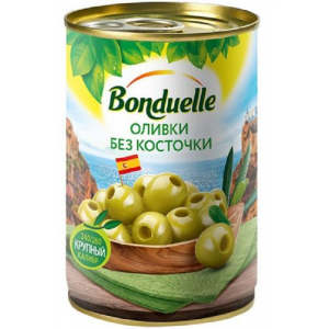 Оливки Bonduelle зеленые без косточки, 300гр