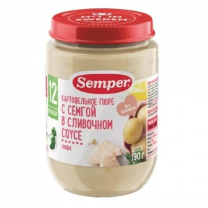 Пюре Semper Картофельное с семгой в сливочном соусе